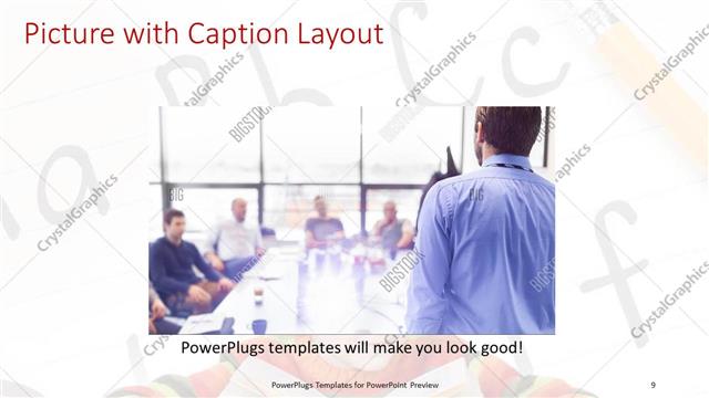 Picture with Caption presentation slide layout