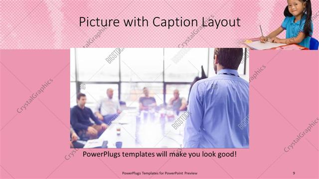 Picture with Caption presentation slide layout