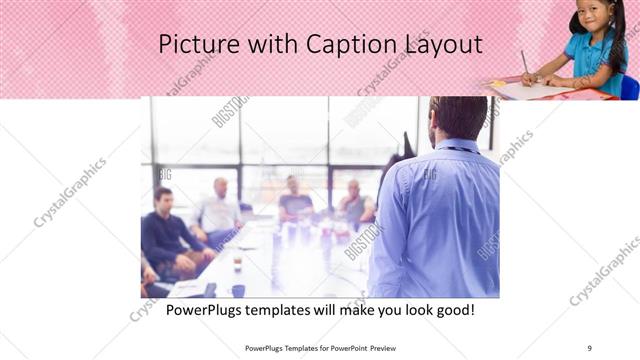 Picture with Caption presentation slide layout