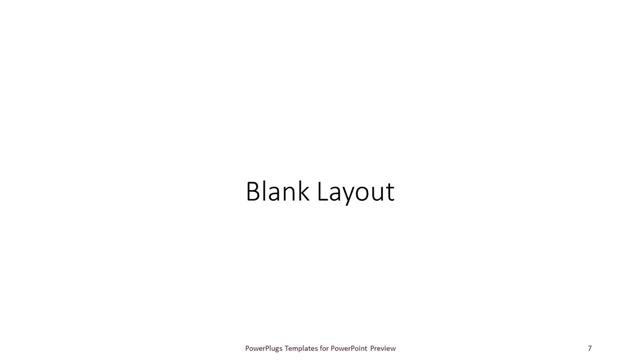 Blank presentation slide layout
