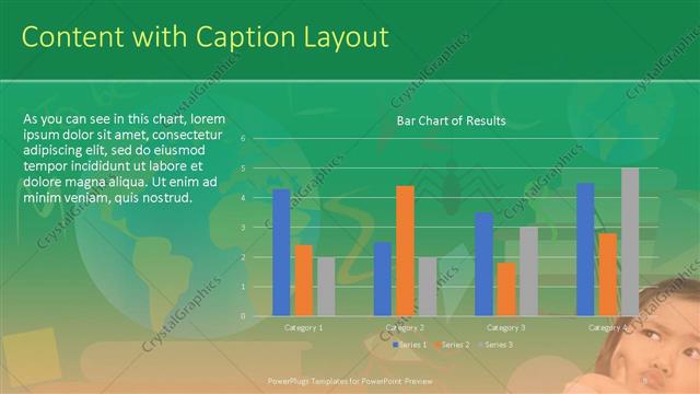 Content with Caption presentation slide layout