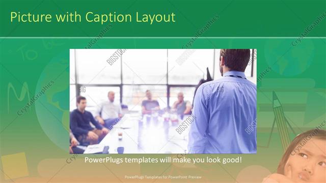 Picture with Caption presentation slide layout