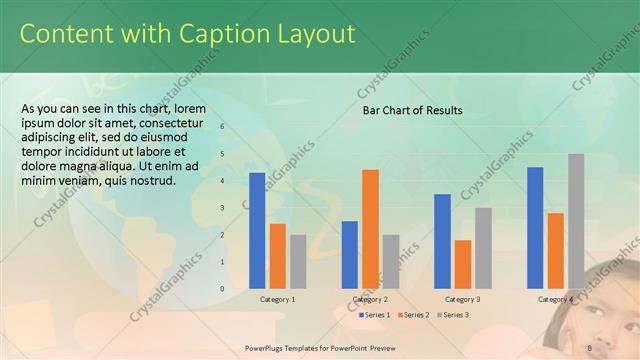 Content with Caption presentation slide layout