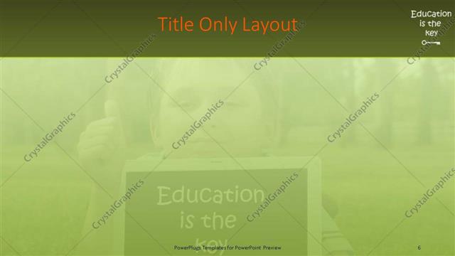 Title Only presentation slide layout