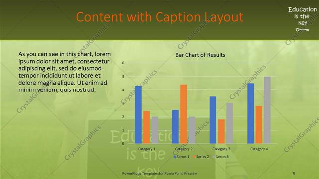 Content with Caption presentation slide layout