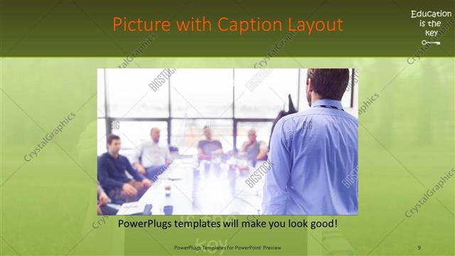Picture with Caption presentation slide layout