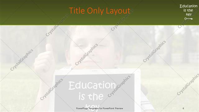 Title Only presentation slide layout