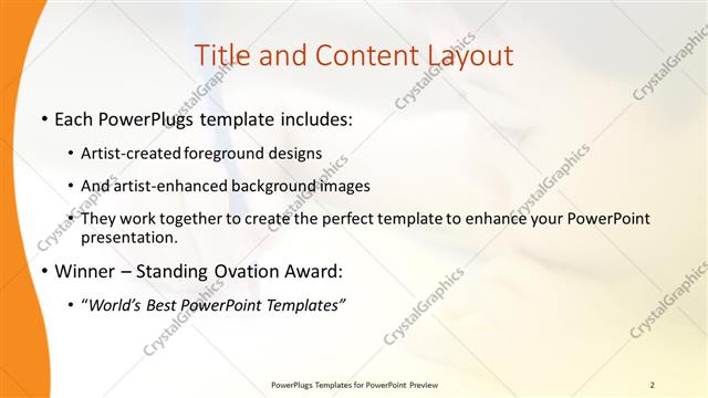 Title and Content presentation slide layout