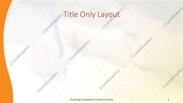 Title Only presentation slide layout