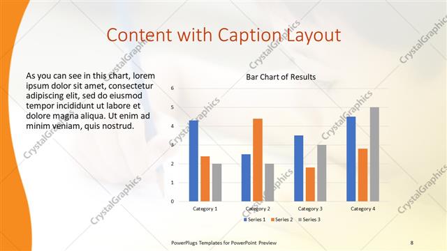 Content with Caption presentation slide layout