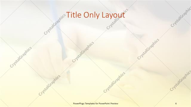 Title Only presentation slide layout
