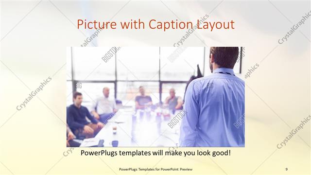 Picture with Caption presentation slide layout