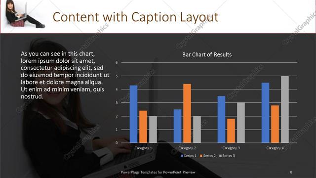Content with Caption presentation slide layout