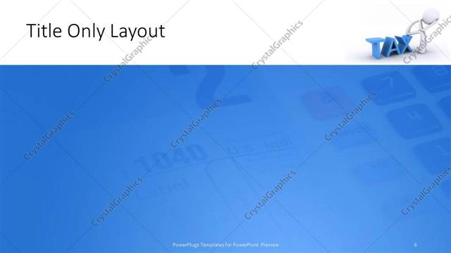 Title Only presentation slide layout