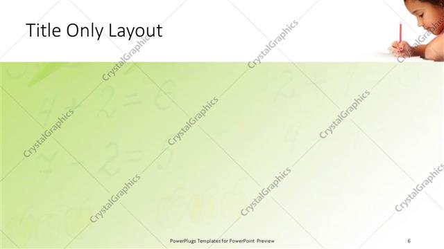 Title Only presentation slide layout