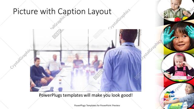 Picture with Caption presentation slide layout