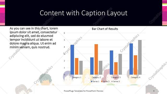Content with Caption presentation slide layout