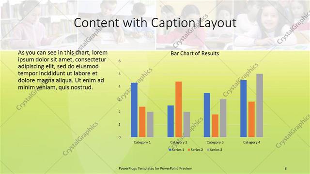 Content with Caption presentation slide layout