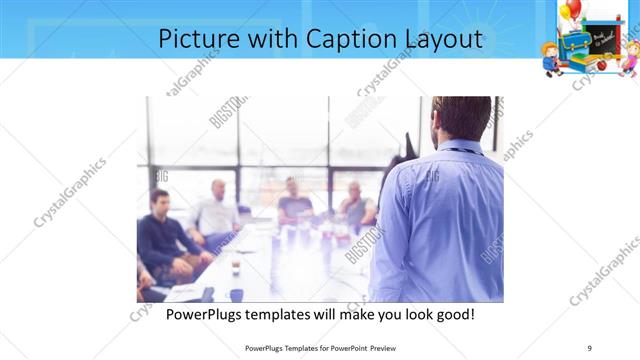 Picture with Caption presentation slide layout