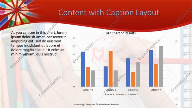 Content with Caption presentation slide layout
