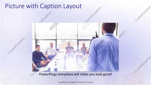 Picture with Caption presentation slide layout