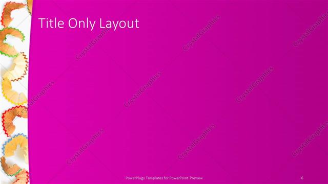 Title Only presentation slide layout