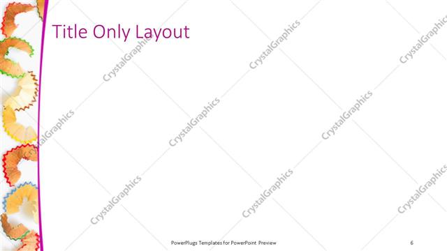 Title Only presentation slide layout