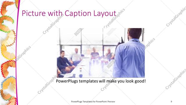 Picture with Caption presentation slide layout