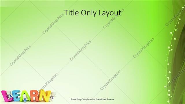 Title Only presentation slide layout