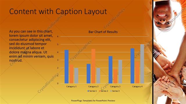 Content with Caption presentation slide layout