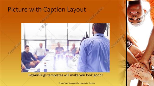 Picture with Caption presentation slide layout