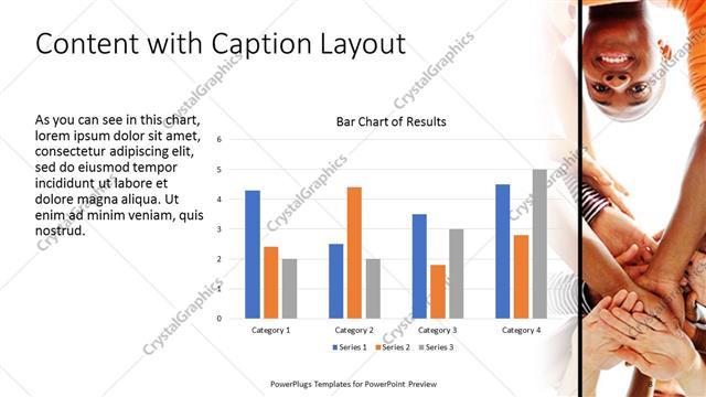 Content with Caption presentation slide layout