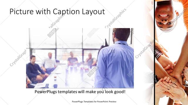 Picture with Caption presentation slide layout
