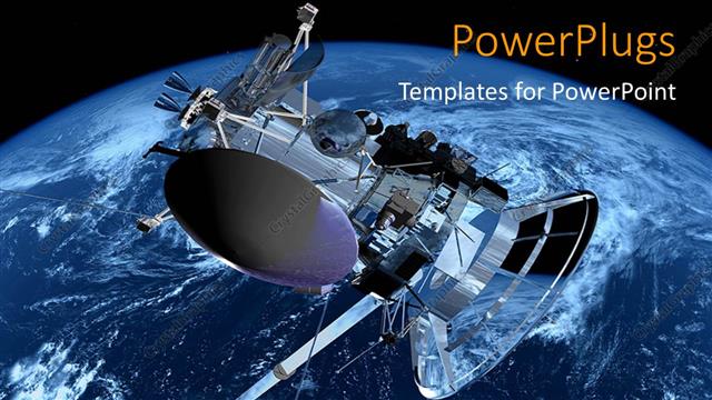  Presentation with space - A space shuttle with Earth in the background