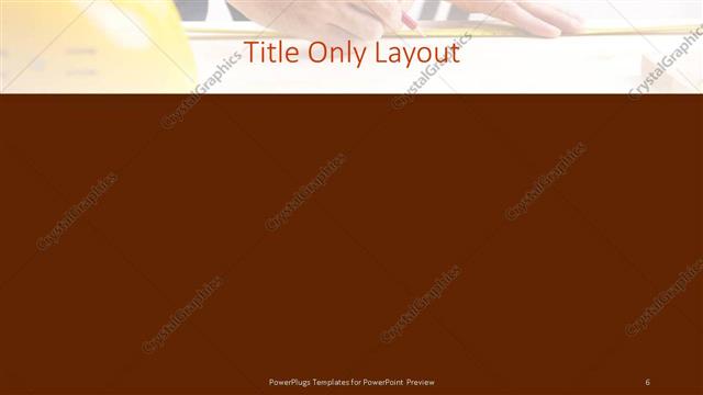 Title Only presentation slide layout