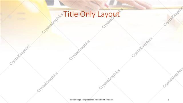 Title Only presentation slide layout
