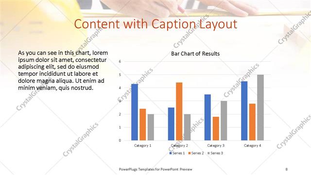 Content with Caption presentation slide layout