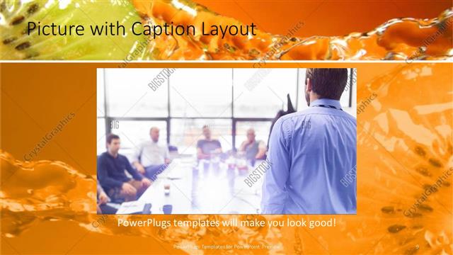 Picture with Caption presentation slide layout