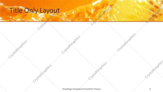 Title Only presentation slide layout