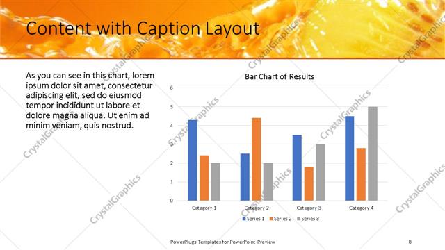 Content with Caption presentation slide layout