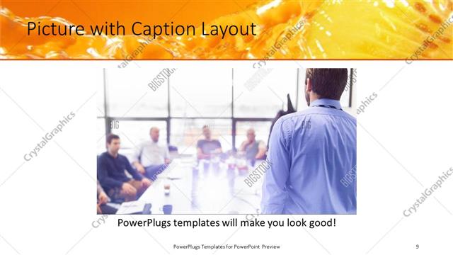 Picture with Caption presentation slide layout
