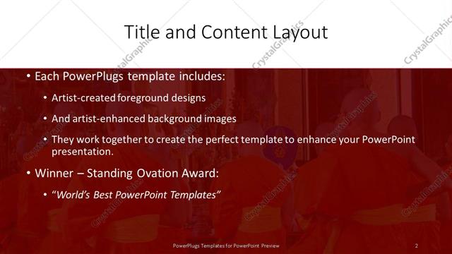 Title and Content presentation slide layout