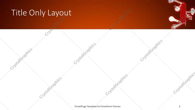 Title Only presentation slide layout