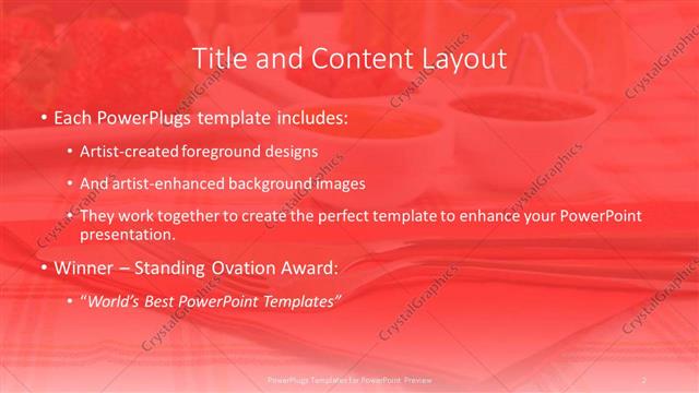 Title and Content presentation slide layout
