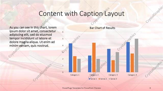 Content with Caption presentation slide layout