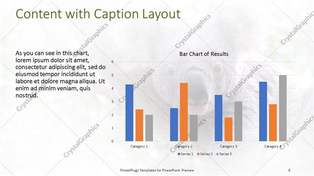 Content with Caption presentation slide layout