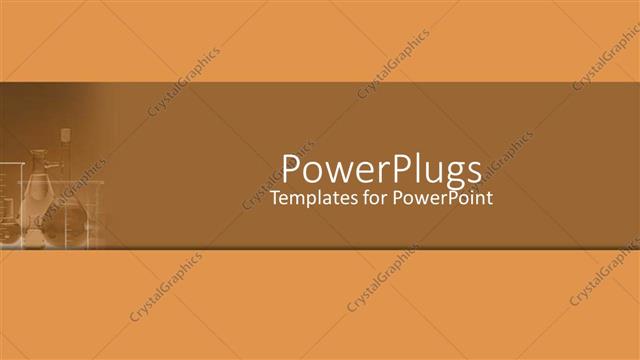  Presentation with science - A lab along with orange background
