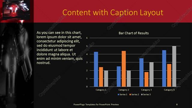 Content with Caption presentation slide layout