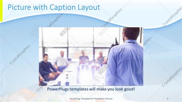 Picture with Caption presentation slide layout