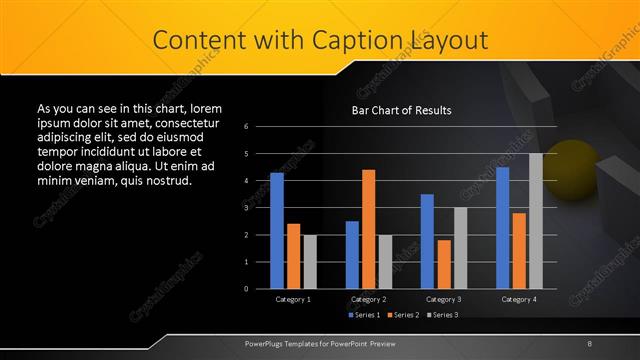 Content with Caption presentation slide layout